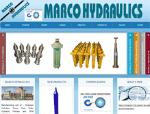 Tablet Screenshot of marcohydraulics.com
